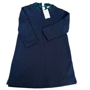 NWT Girls Crewcuts Factory/Green Plaid Ruffle Tunic Sweater Dress Sz 5